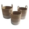 Jute Round Cylinder with Long Handle